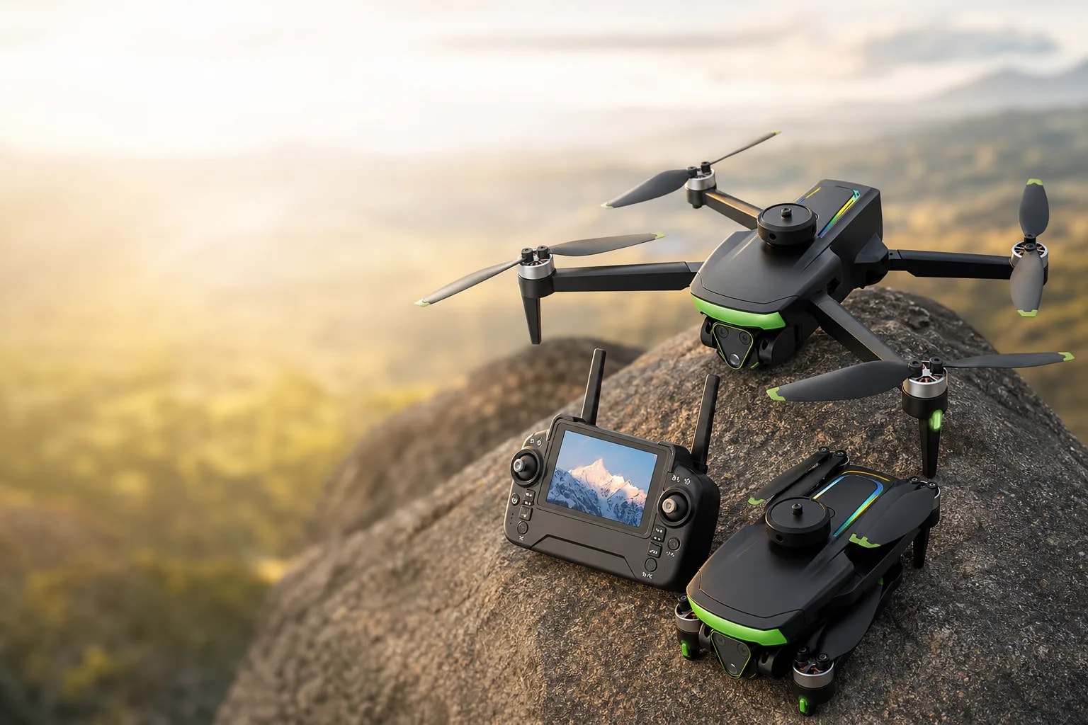 Dron Cámara 4K Brushless Plegable Con Control Remoto