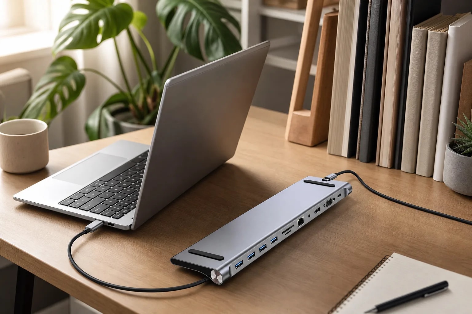 Adaptador 11 En 1 Usb-c Con Hdmi Y Puertos Usb para PC en detalle