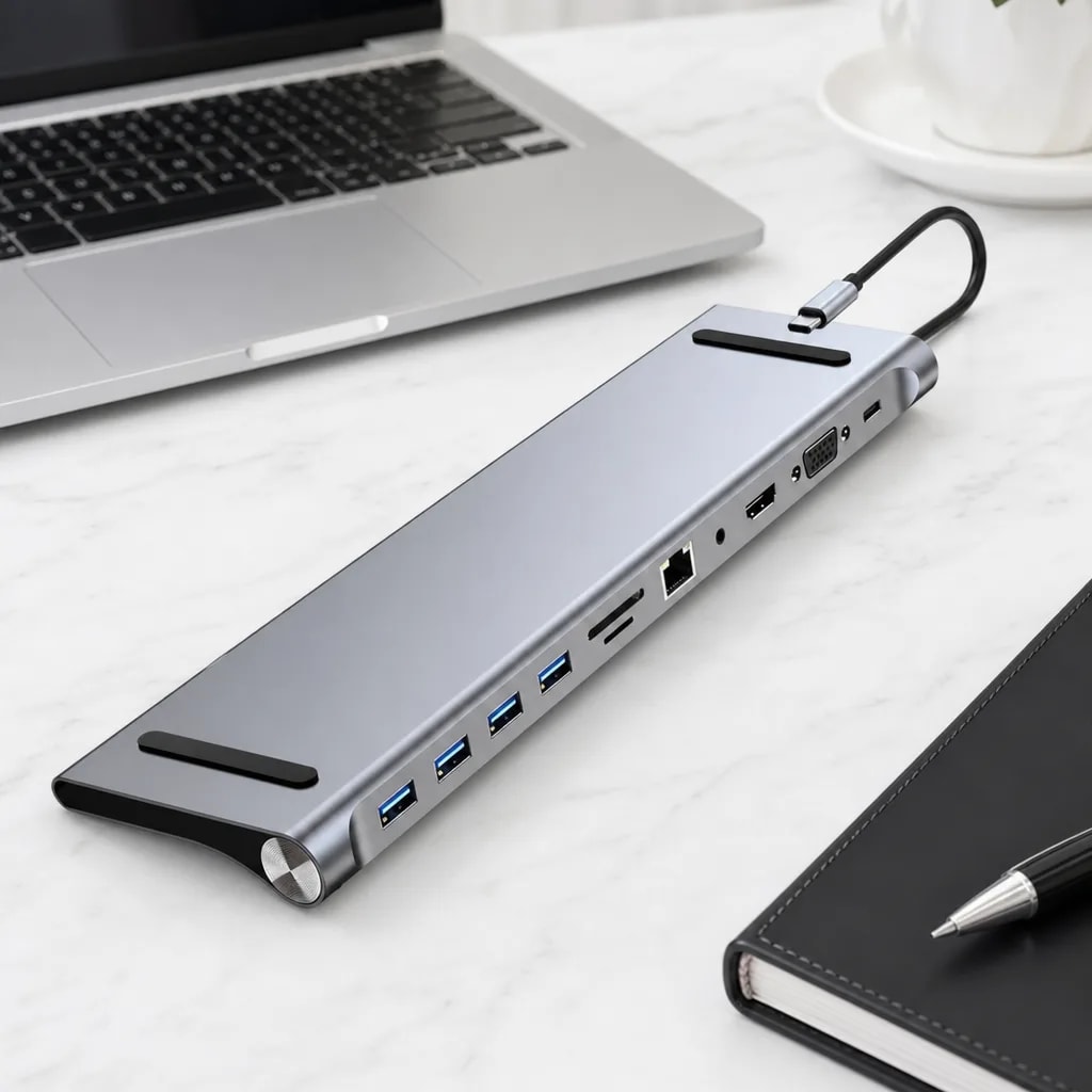 4 × USB-A