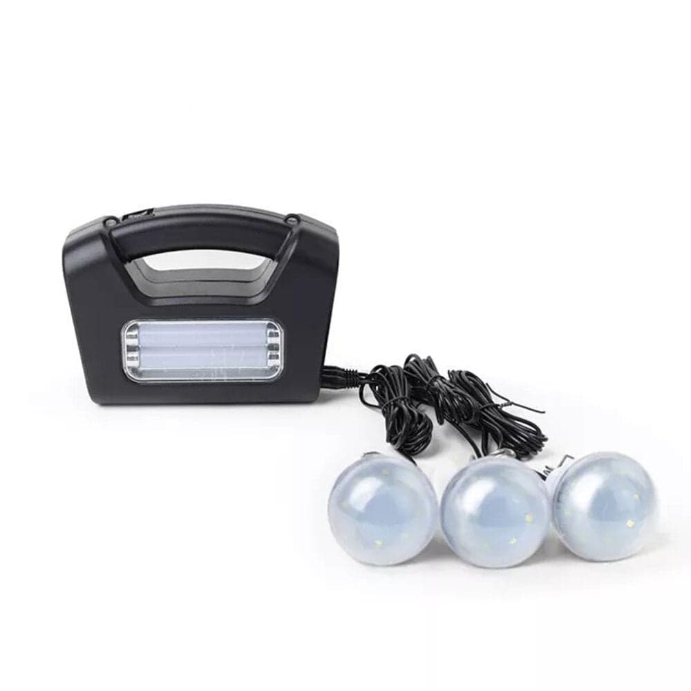 Kit De Emergencia Solar Camping Usb Con 3 Ampolletas — imagen 4