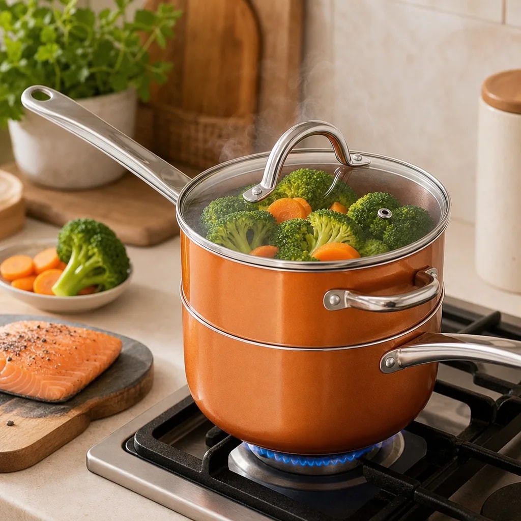 Verduras al vapor en minutos