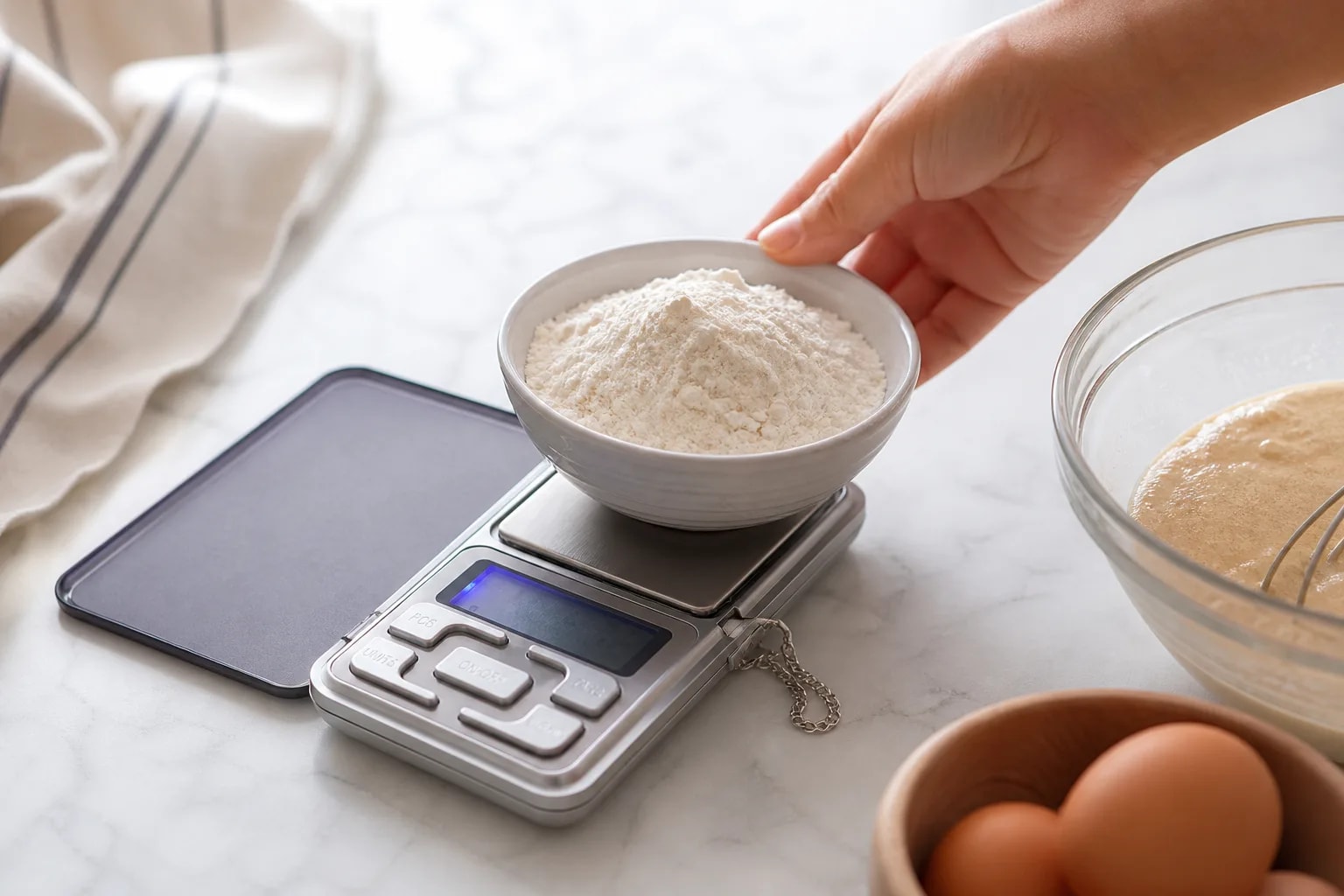 Pesa ingredientes exactos