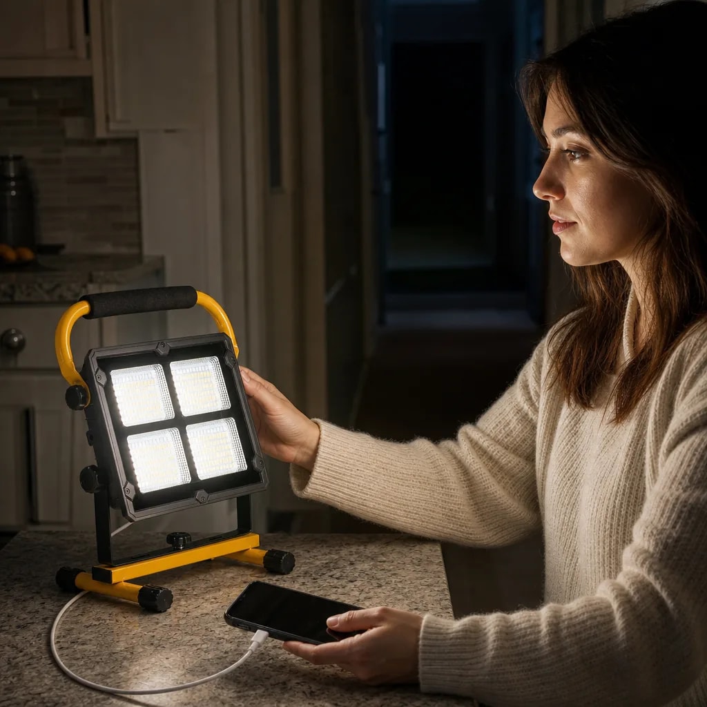 Luz de respaldo durante un corte eléctrico