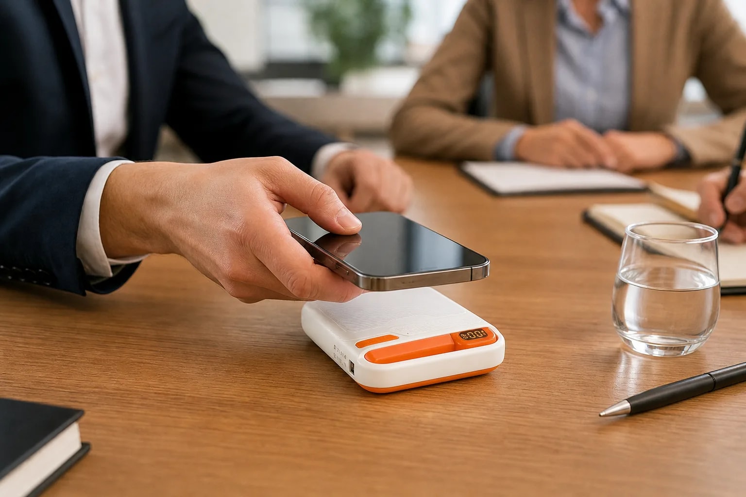 Dejá tu celular cargando en la mesa mientras trabajas