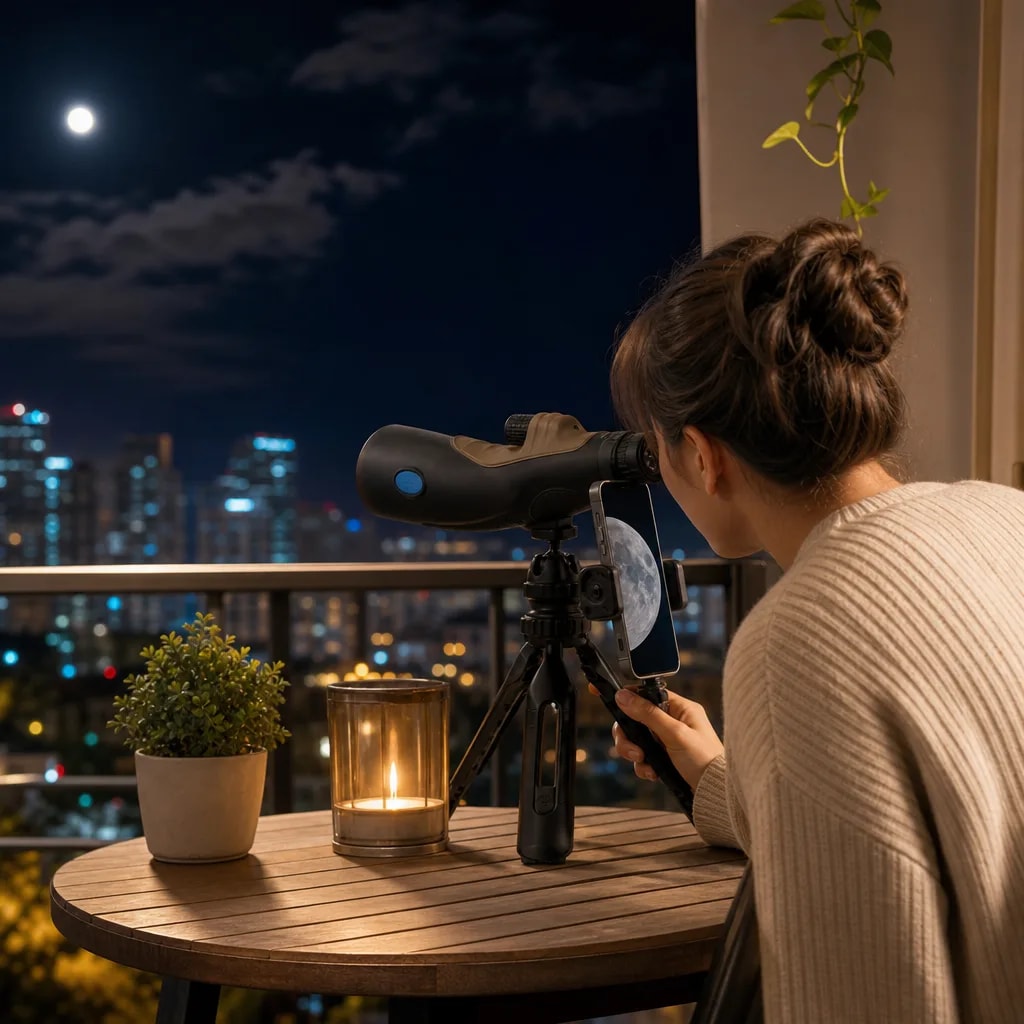 Observación lunar urbana