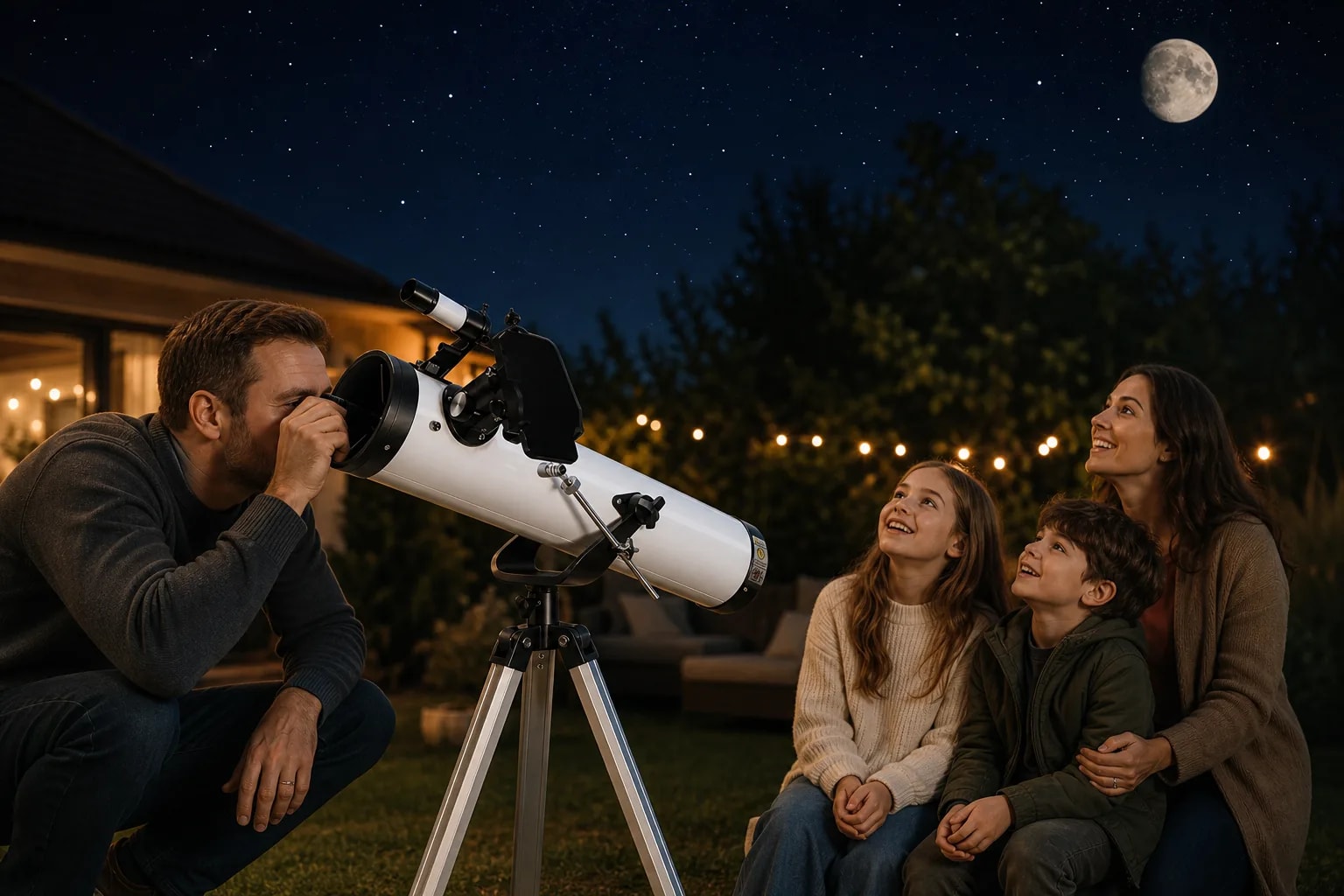 Observa la Luna y sus cráteres