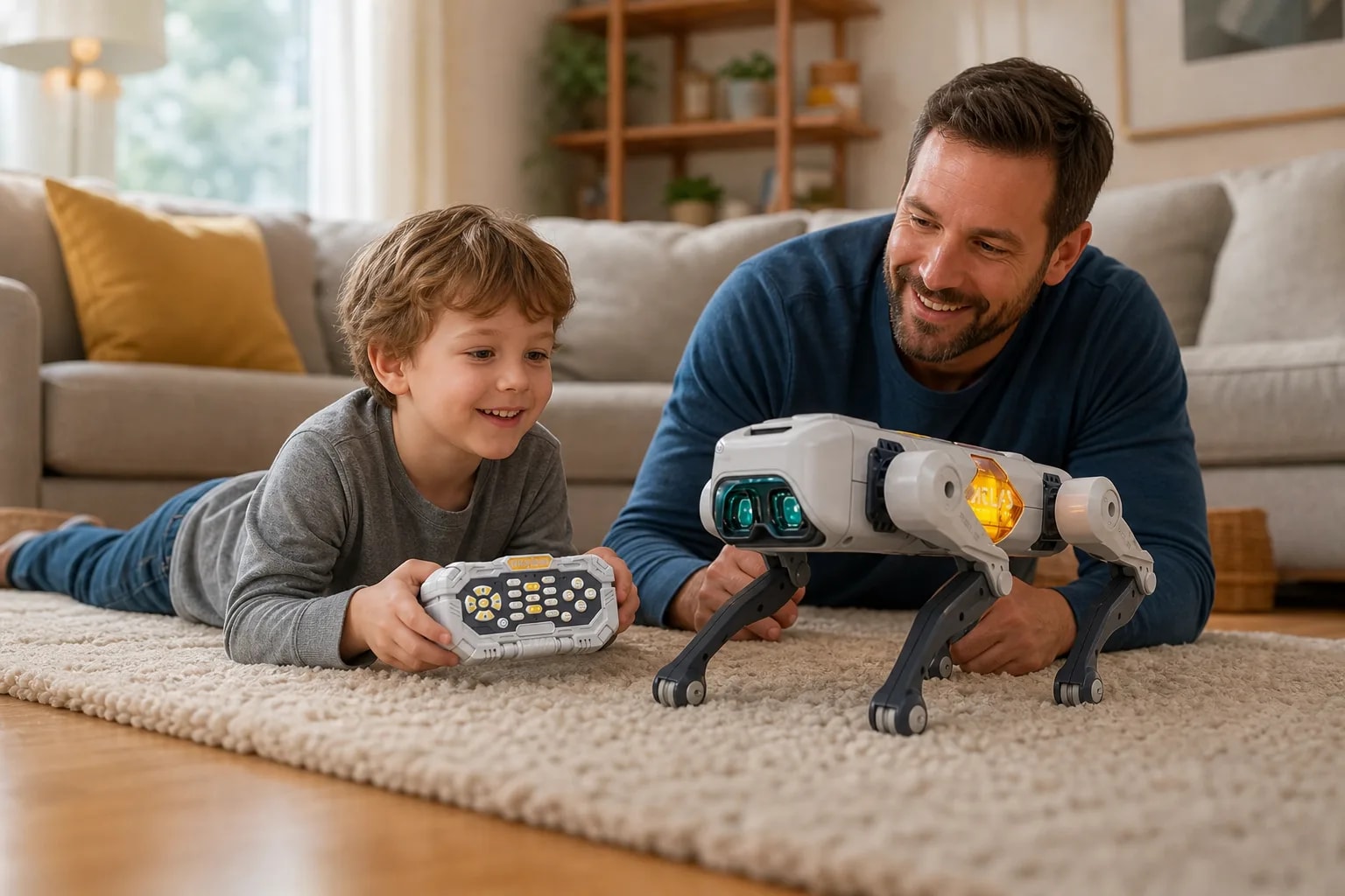 Perro Robot Inteligente Atlas Control Por App Y Voz Con IA en detalle