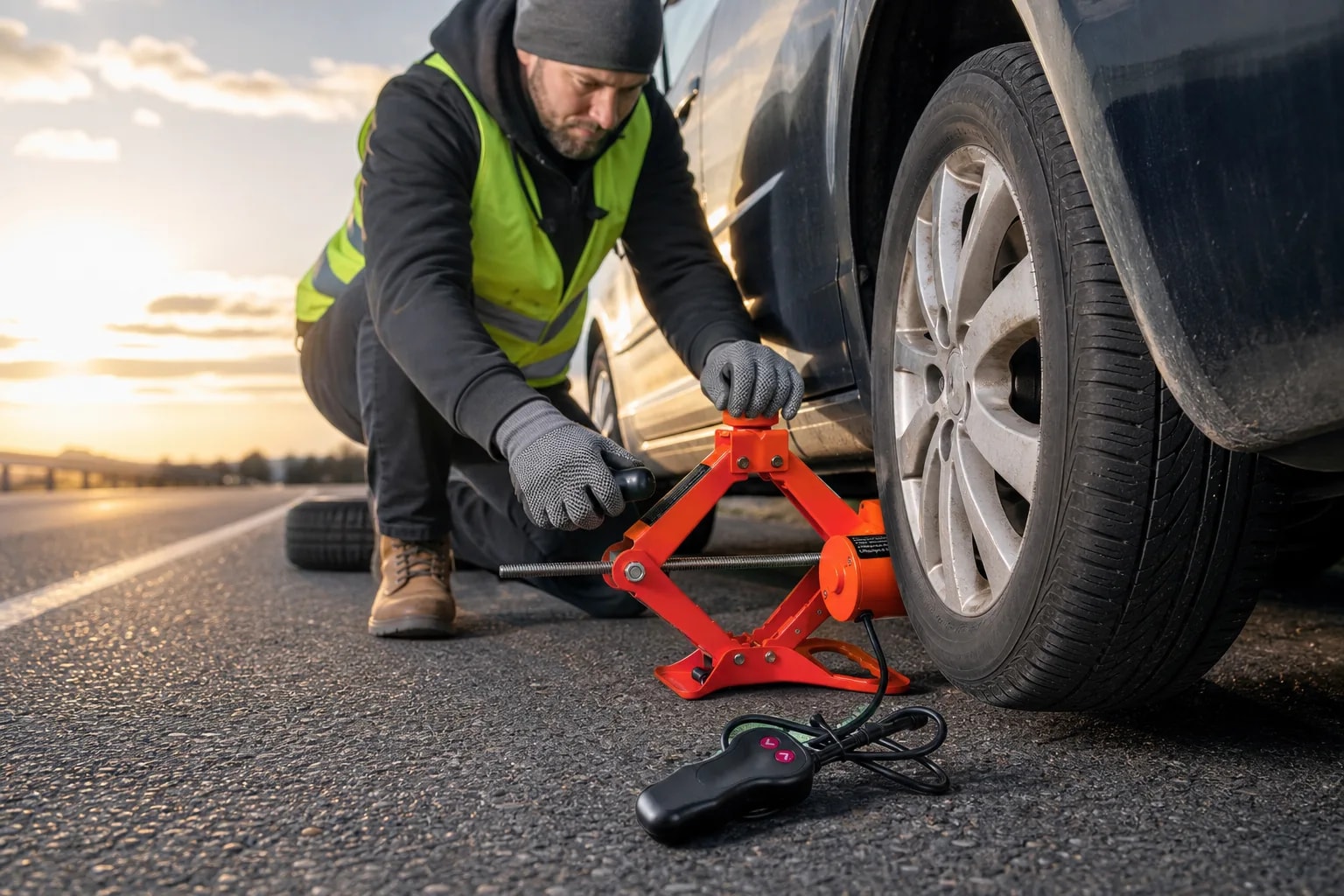Gata Eléctrica para Auto 12V 2 Toneladas con Maletín y Accesorios | Elevación Rápida para Vehículos | Novystor en detalle
