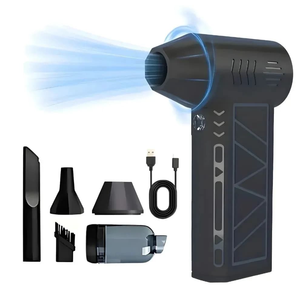 Aspirador Soplador De Polvo Inalámbrico De 130000 Rpm Negro