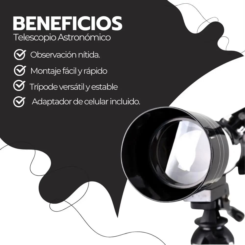 Telescopio Astronómico Profesional Monocular F30070m Blanco — imagen 4