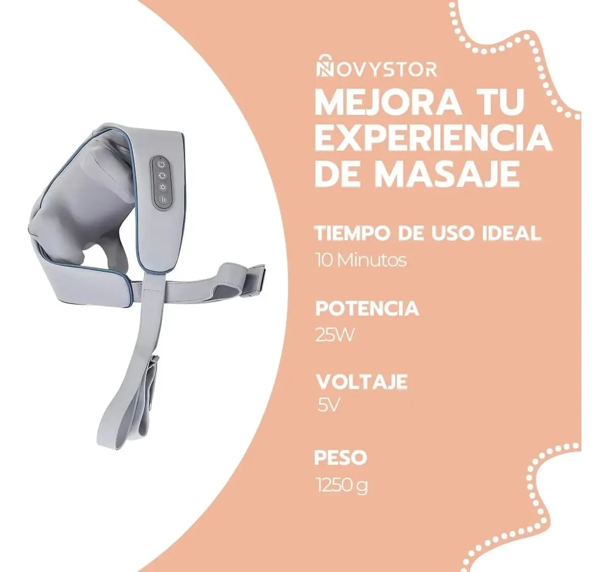 Masajeador Inalámbrico Para Cuello Y Cervical Con Calor — imagen 6