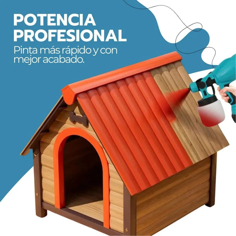 Pistola Pulverizadora De Pintura Inalámbrica Portátil Azul — imagen 6