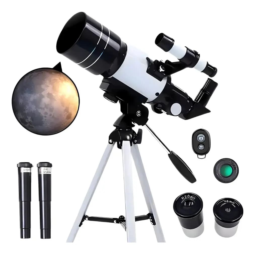 Telescopio Astronómico Profesional Monocular F30070m Blanco — imagen 1