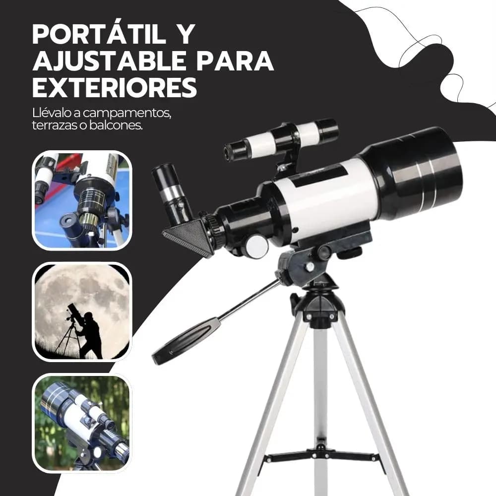 Telescopio Astronómico Profesional Monocular F30070m Blanco — imagen 6