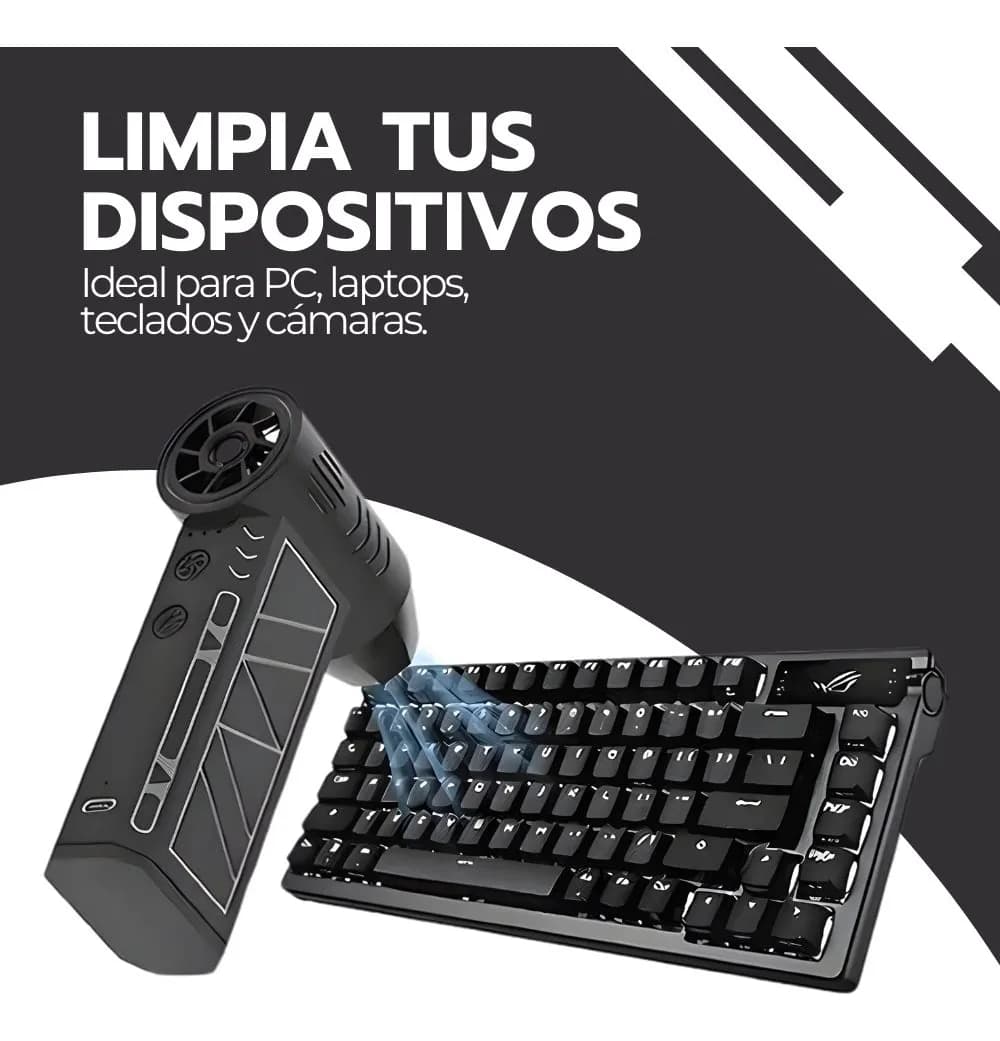 Aspirador Soplador De Aire Inalámbrico De 130000 Rpm Negro Negro — imagen 10
