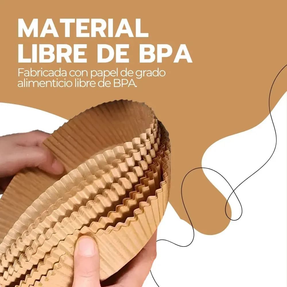 50 Cestas Desechables Antiadherentes Para Freidora De Aire — imagen 10