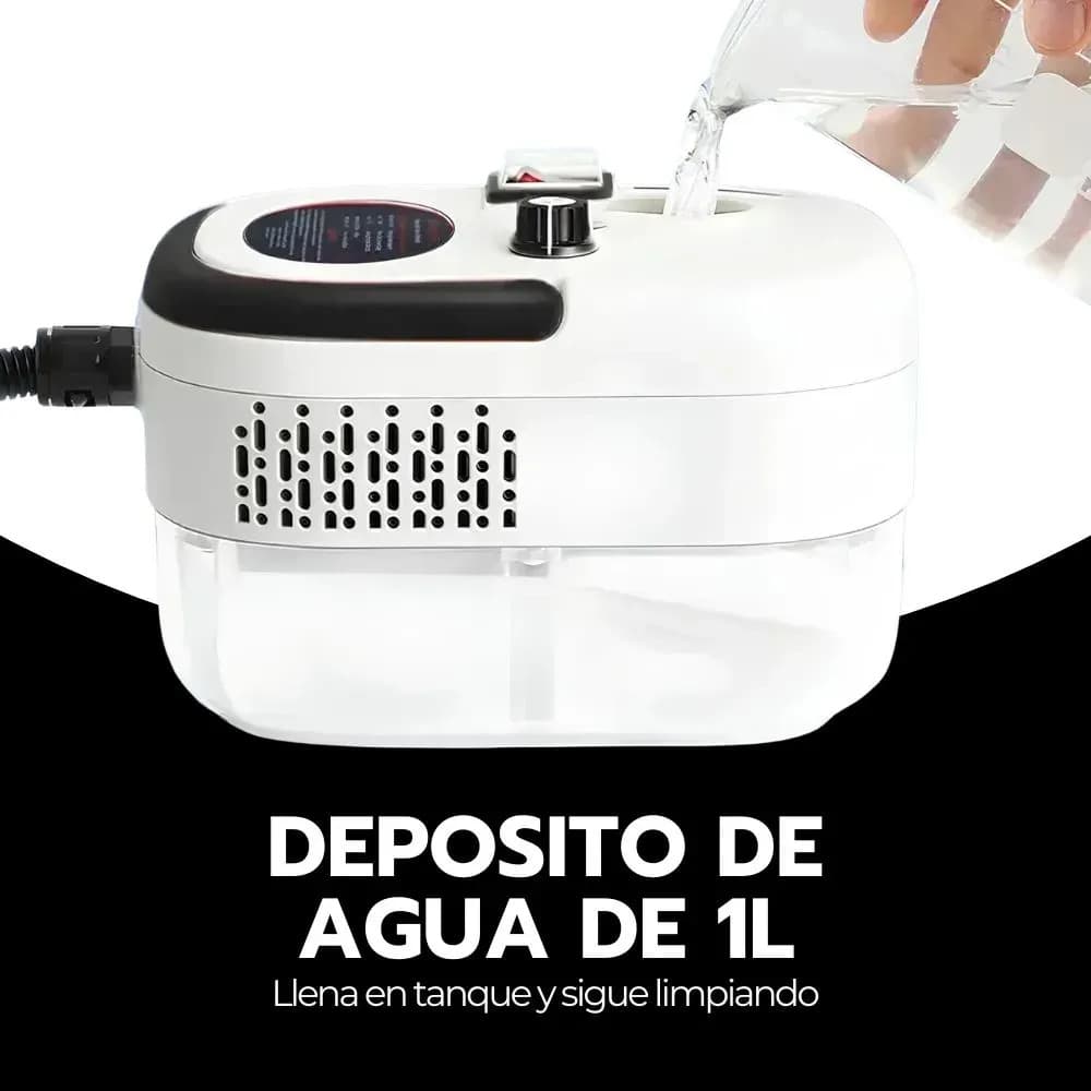 Limpiador A Vapor 2500w Alta Presión Cocina Baño Auto Blanco — imagen 6