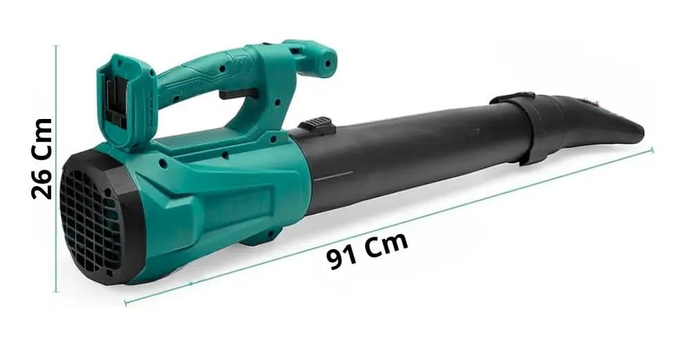 Soplador De Hojas Inalámbrico Secador De Aire Eléctrico Color Verde Claro — imagen 10