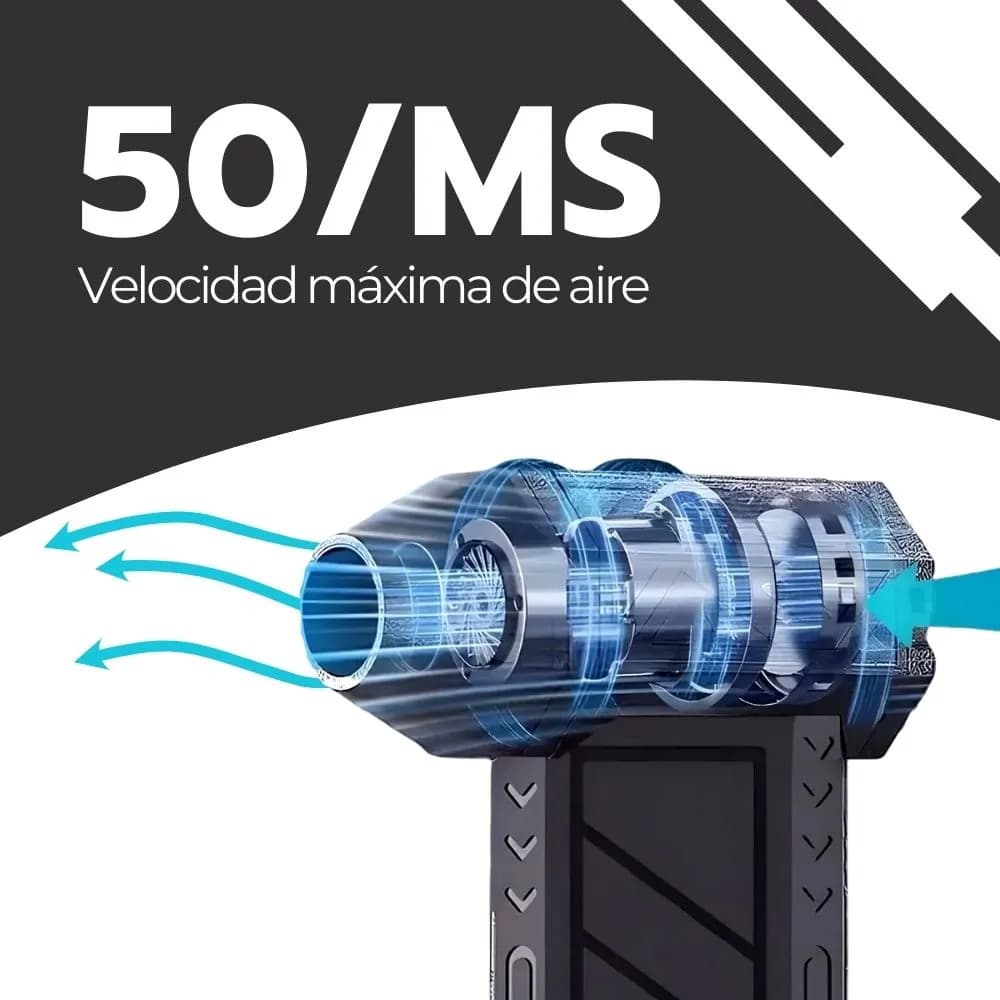 Aspirador Soplador De Aire Inalámbrico De 130000 Rpm Negro Negro — imagen 8