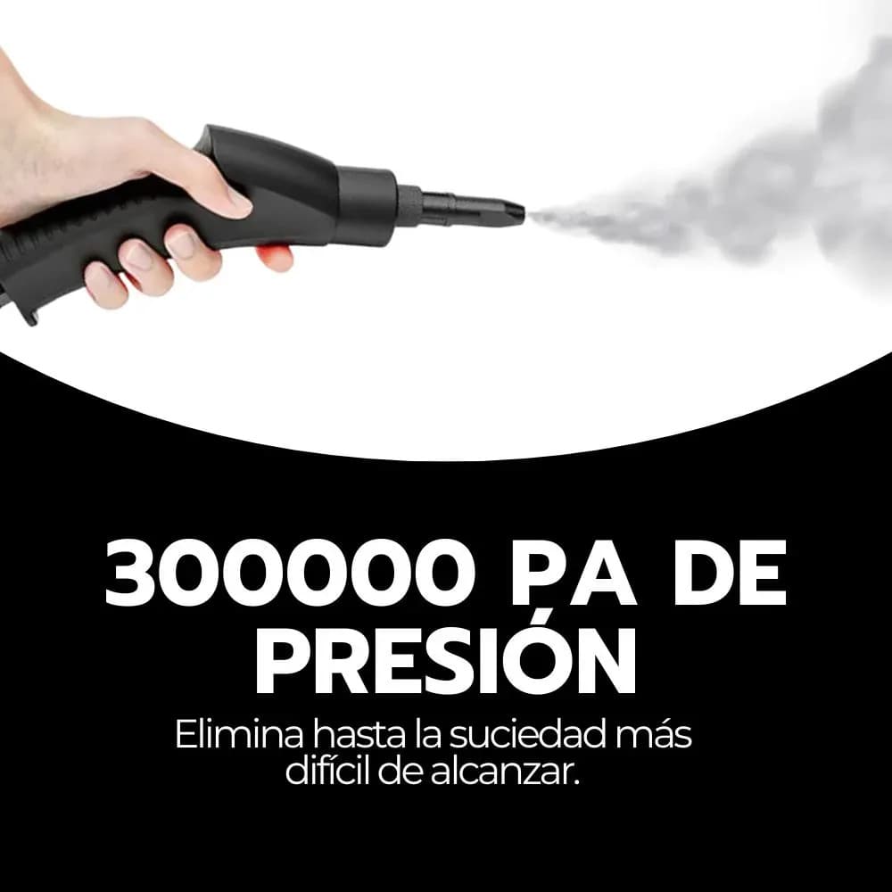 Limpiador A Vapor 2500w Alta Presión Cocina Baño Auto Blanco — imagen 8