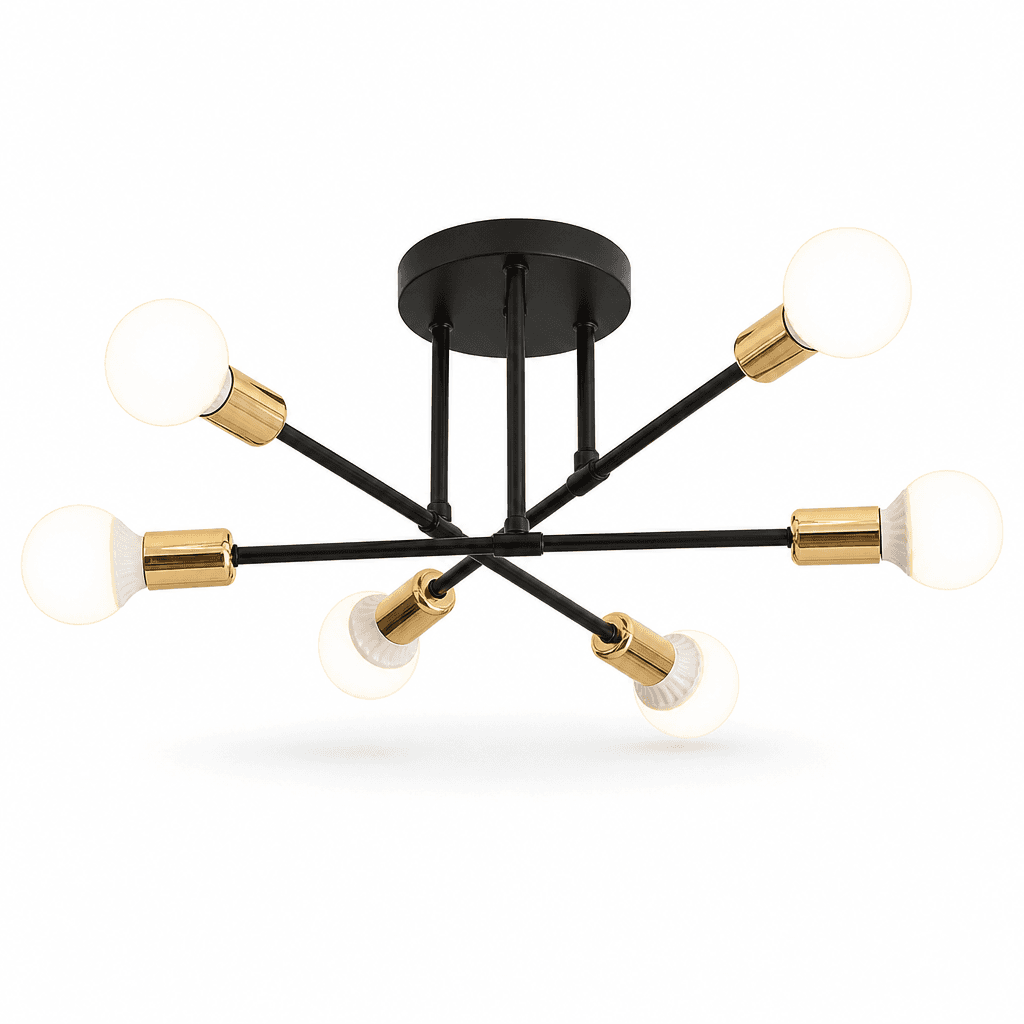 Lámpara De Techo Moderna 6 Luz E27/E26 Lampara Colgantes — imagen 1