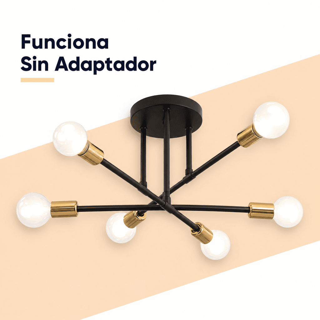 Lámpara De Techo Moderna 6 Luz E27/E26 Lampara Colgantes — imagen 7