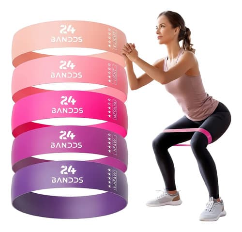 Pack 5 Bandas Elásticas Resistencia Circulares Yoga Pilates