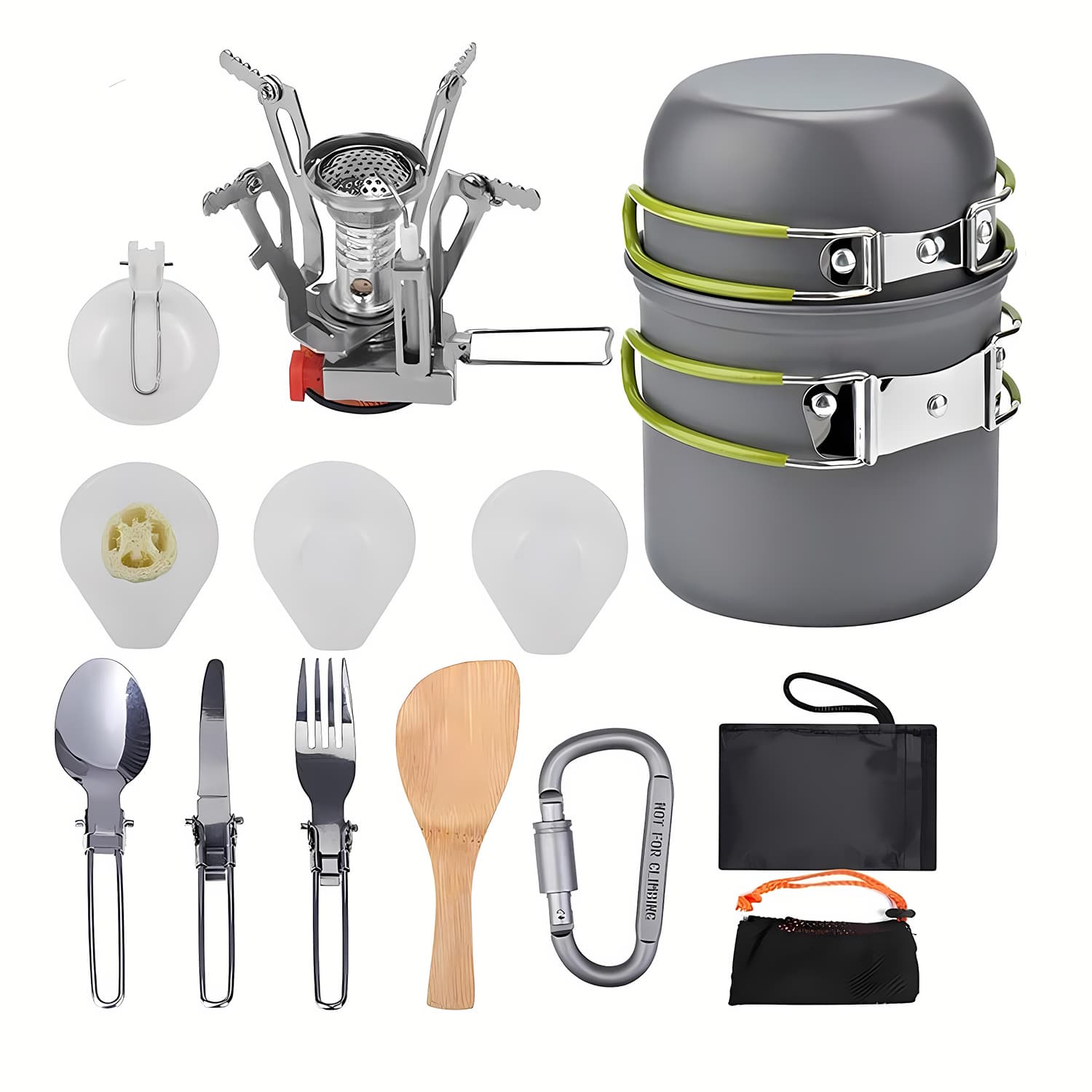 Set Ollas Camping 16 Piezas