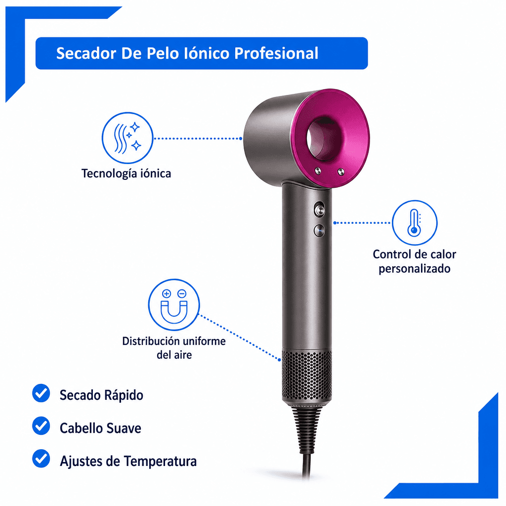 Secador De Pelo Iónico Profesional SPI11697 — imagen 4