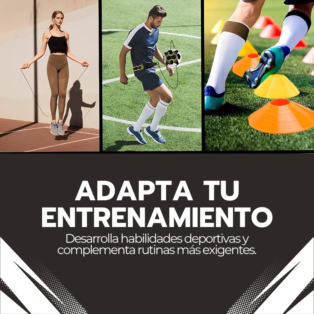 Kit Entrenamiento Agilidad Fútbol con Escalera de Coordinación, Conos y Cuerda de Salto | Equipamiento Deportivo para Velocidad y Resistencia — imagen 7