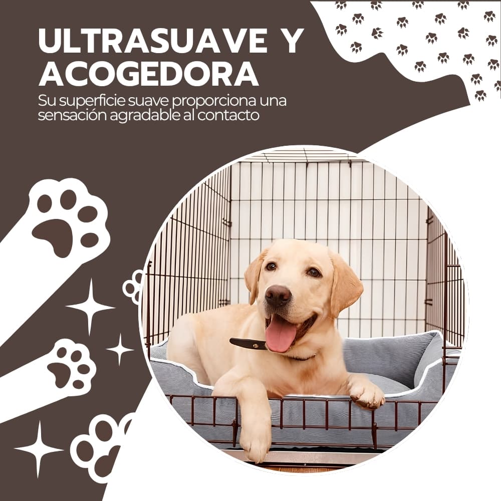 Cama suave antiestrés para perros y gatos 67 x 48 cm | Descanso acogedor para mascotas | Felpa cómoda | Novystor — imagen 6