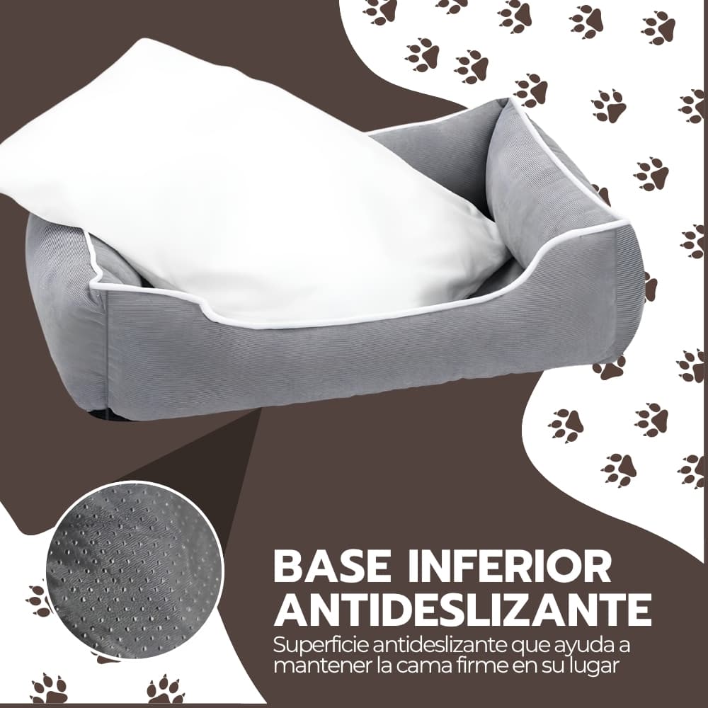 Cama suave antiestrés para perros y gatos 67 x 48 cm | Descanso acogedor para mascotas | Felpa cómoda | Novystor — imagen 7