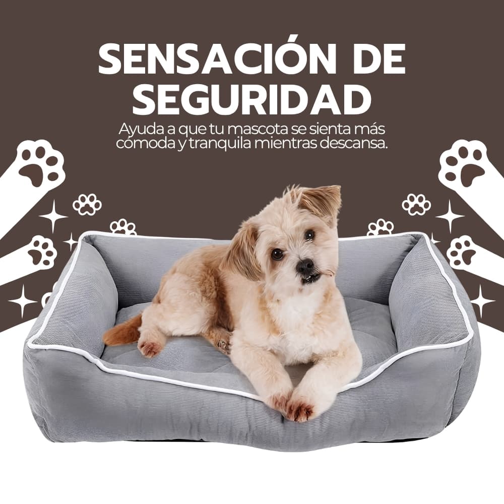Cama suave antiestrés para perros y gatos 67 x 48 cm | Descanso acogedor para mascotas | Felpa cómoda | Novystor — imagen 9