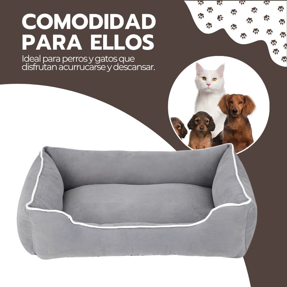 Cama suave antiestrés para perros y gatos 67 x 48 cm | Descanso acogedor para mascotas | Felpa cómoda | Novystor — imagen 10