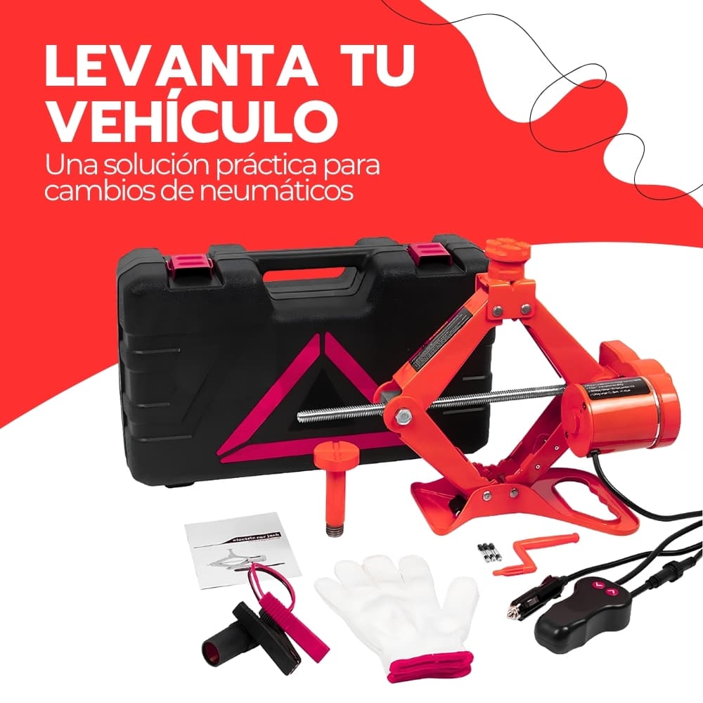 Gata Eléctrica para Auto 12V 2 Toneladas con Maletín y Accesorios | Elevación Rápida para Vehículos | Novystor — imagen 5