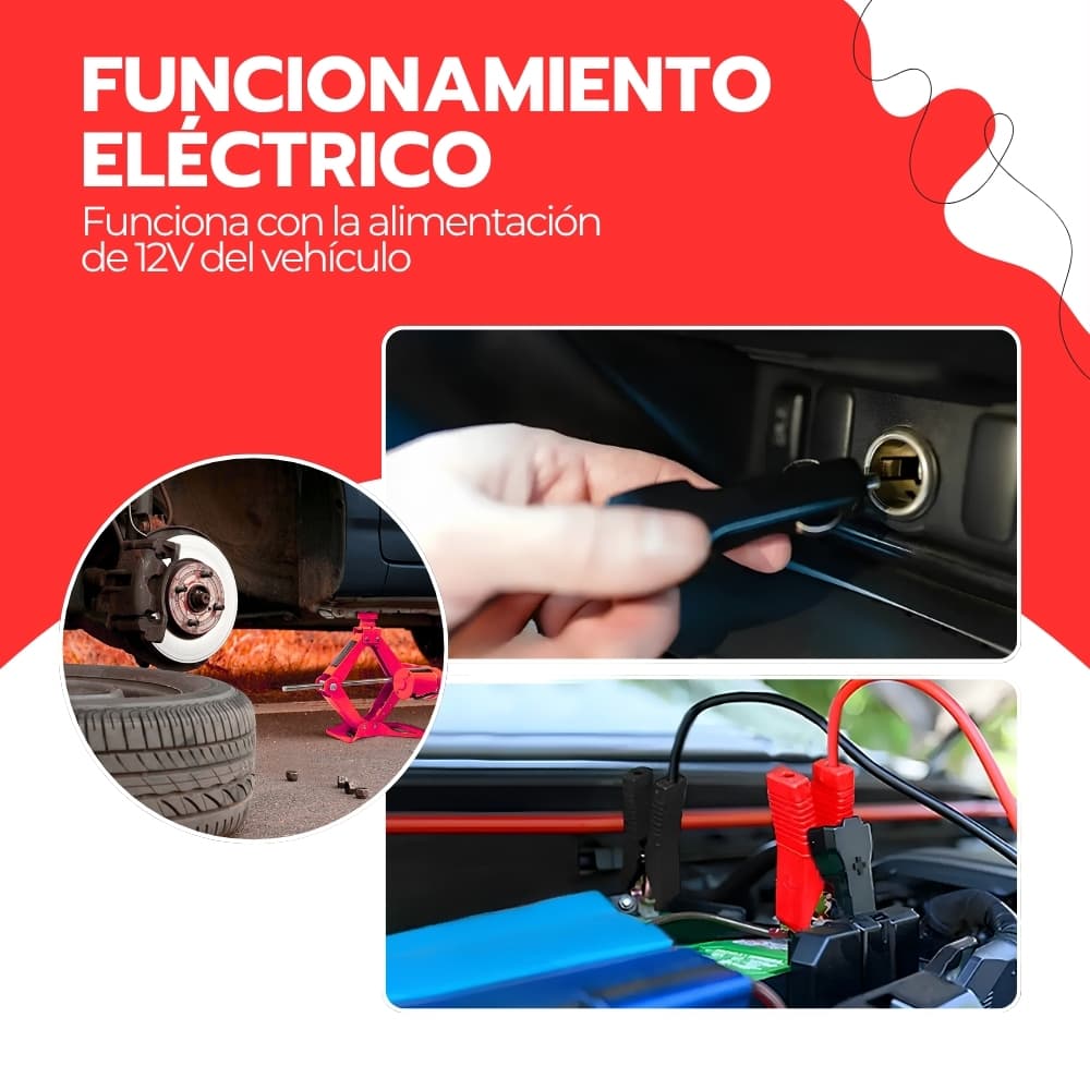 Gata Eléctrica para Auto 12V 2 Toneladas con Maletín y Accesorios | Elevación Rápida para Vehículos | Novystor — imagen 7