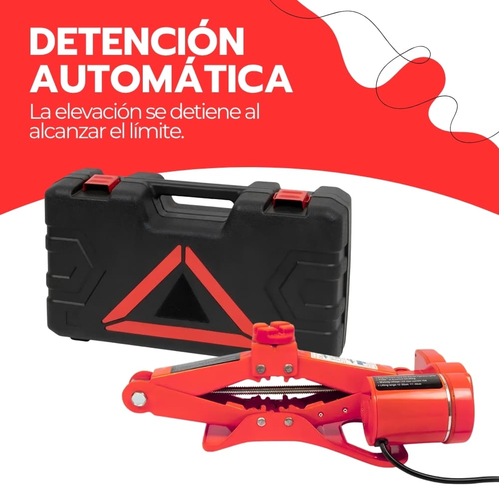 Gata Eléctrica para Auto 12V 2 Toneladas con Maletín y Accesorios | Elevación Rápida para Vehículos | Novystor — imagen 8