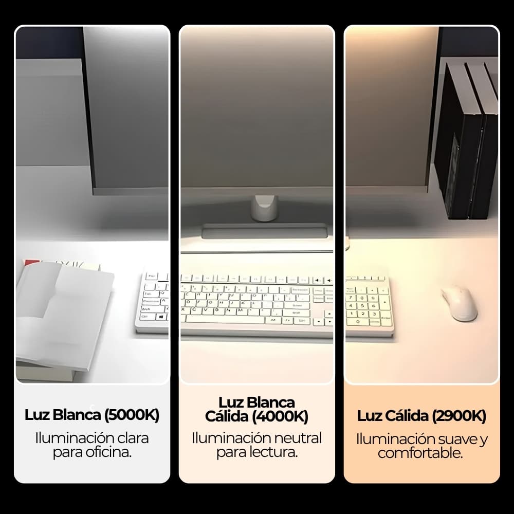 Barra de Luz para Monitor LED RGB con Conexión USB-C | Iluminación de Escritorio Ajustable para Reducir Cansancio Visual | Novystor — imagen 10