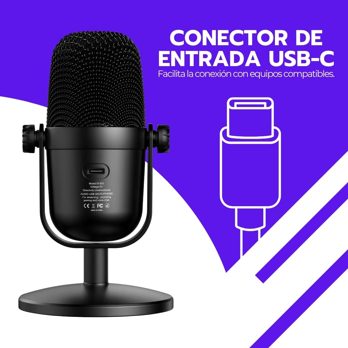 Audifonos Gamer con Microfono Onikuma M-830 RGB | Captación Cardioide, Reducción de Ruido y Mute Táctil para Gaming y Streaming — imagen 10