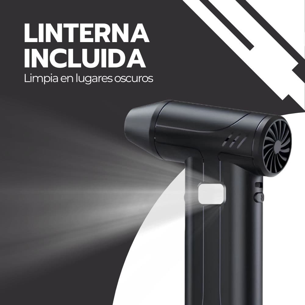 Soplador Limpiador de Aire inalámbrico De 100000 Rpm Negro — imagen 6