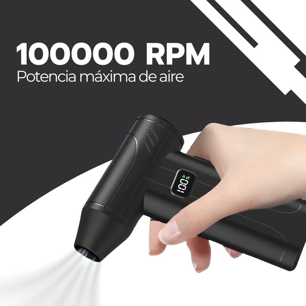 Soplador Limpiador de Aire inalámbrico De 100000 Rpm Negro — imagen 9