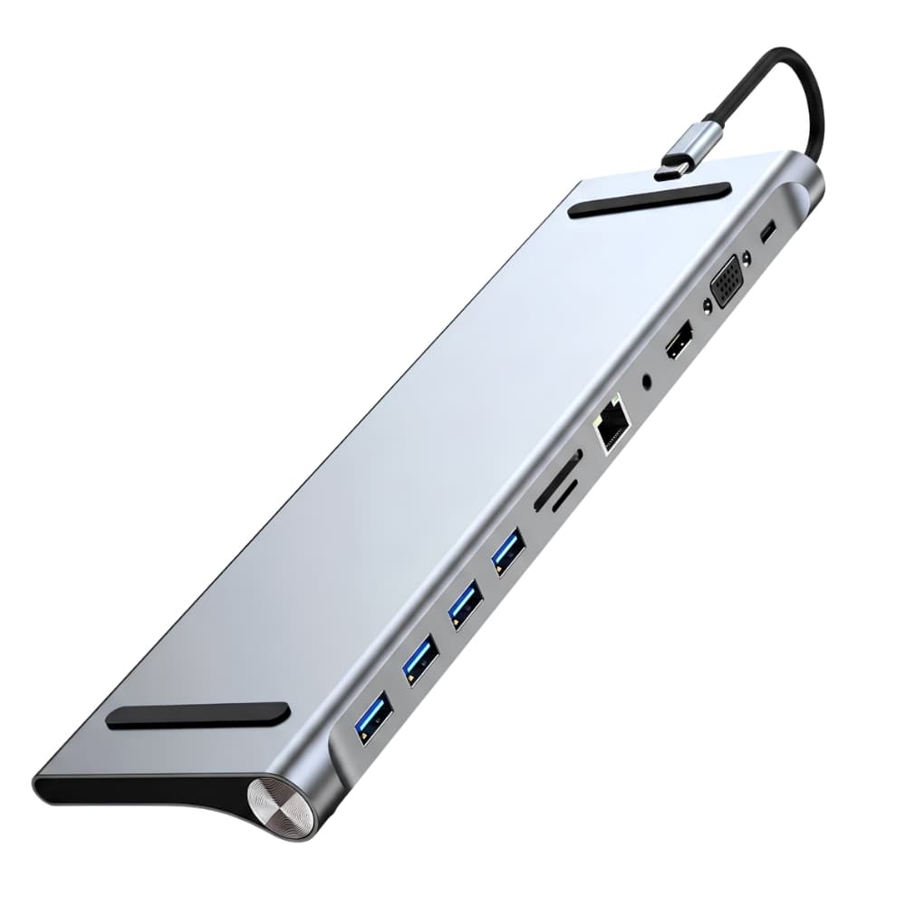 Adaptador 11 En 1 Usb-c Con Hdmi Y Puertos Usb para PC — imagen 11