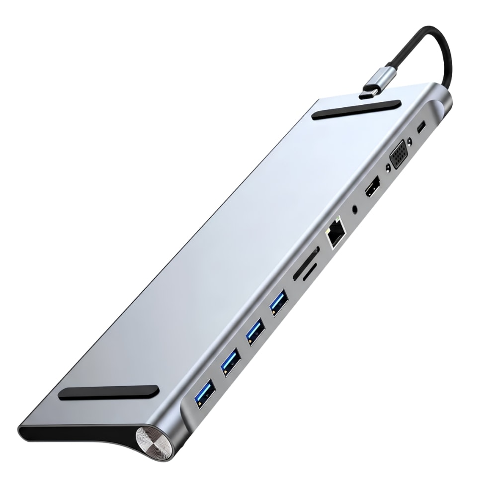 Adaptador 11 En 1 Usb-c Con Hdmi Y Puertos Usb para PC