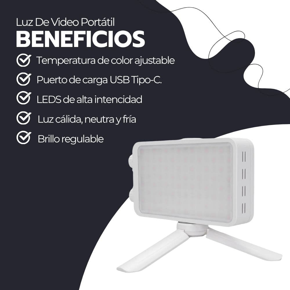Luz De Video Portátil De 40w Iluminación Fotografía Pro — imagen 4