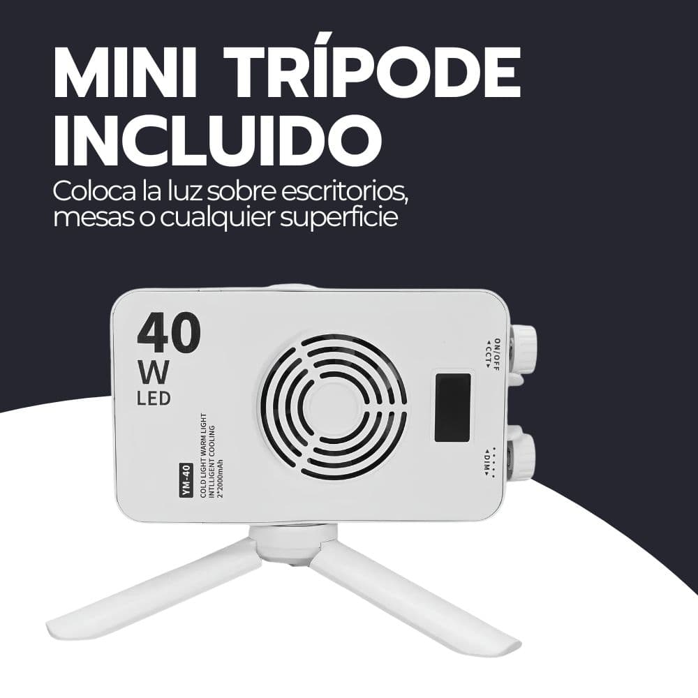 Luz De Video Portátil De 40w Iluminación Fotografía Pro — imagen 8