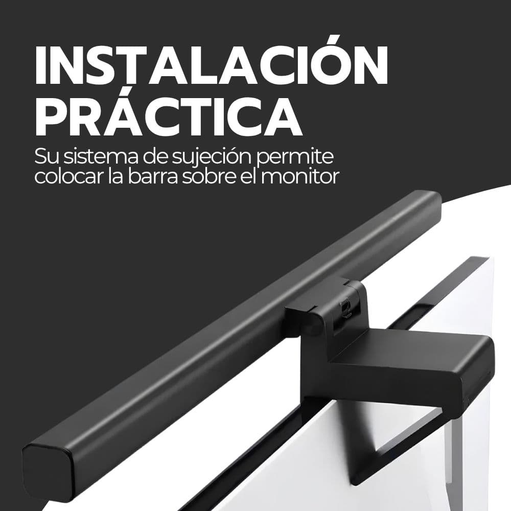 Barra de Luz para Monitor LED 50cm | Lámpara de Escritorio Regulable con 3 Tonos de Color y Alimentación USB-C | Novystor — imagen 10