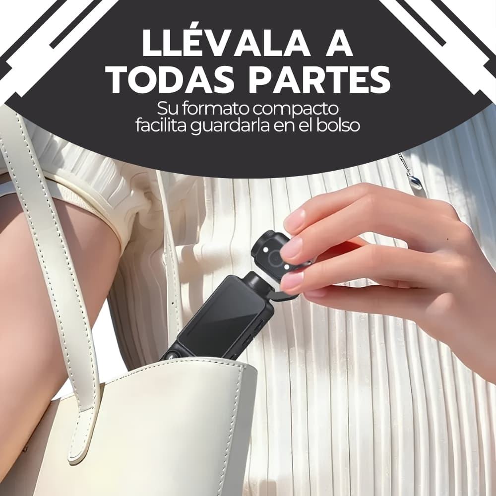 Cámara deportiva de bolsillo portátil con trípode — imagen 9