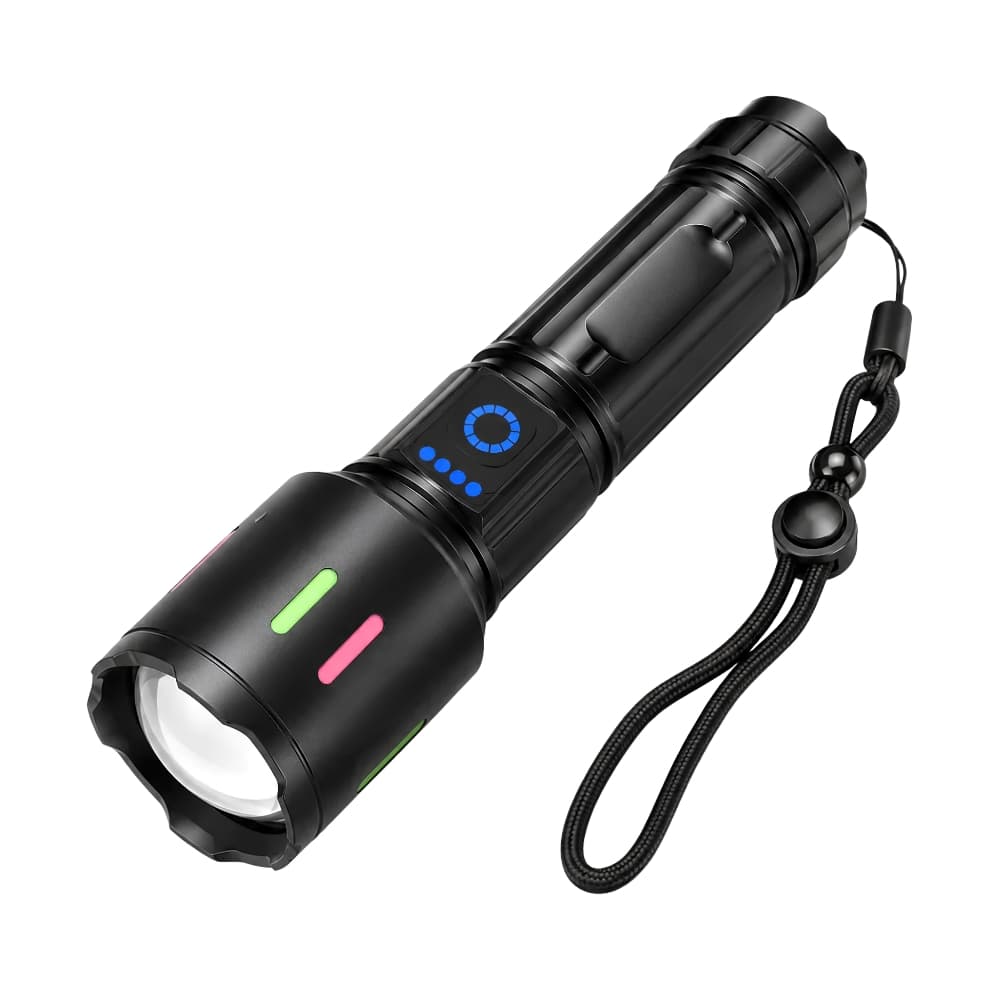 Linterna tactica recargable 20000 lumenes | 80W con zoom 500m y 7 modos | Power Bank USB-C — imagen 11