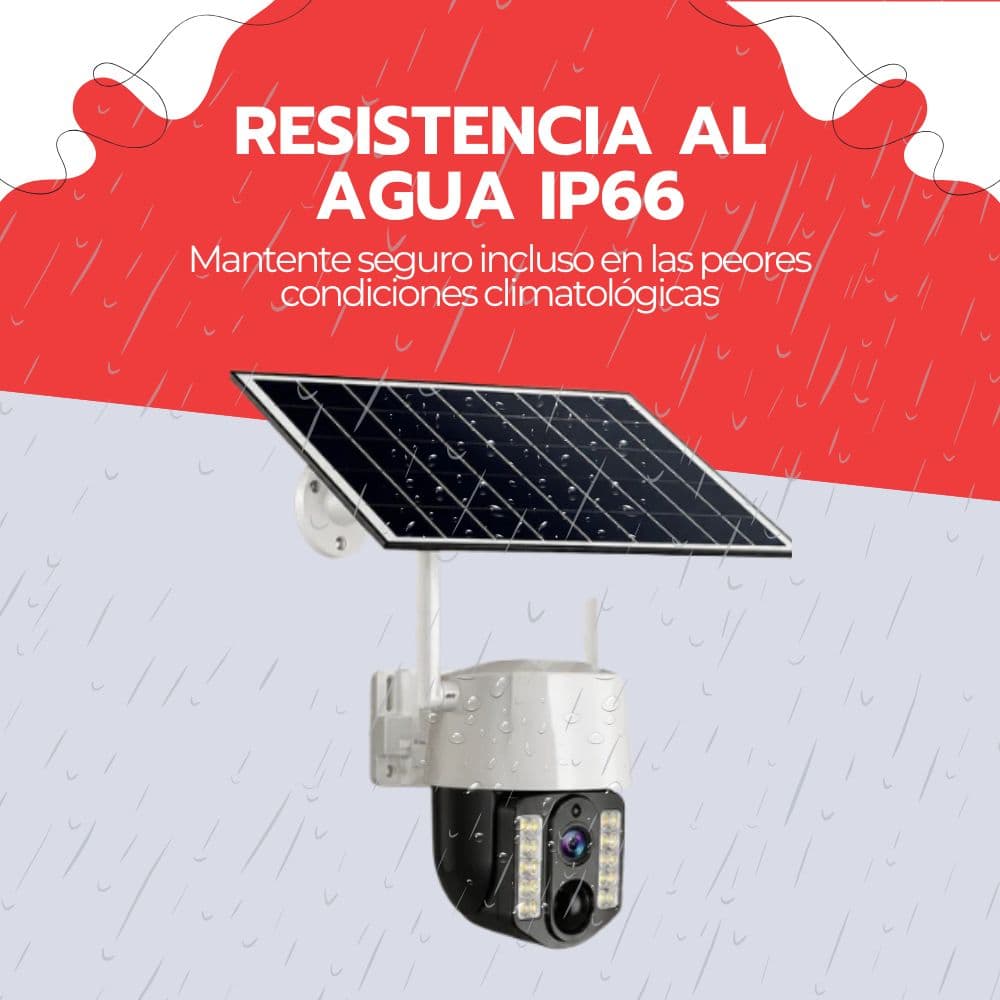 Cámara de Seguridad Solar IP66 5MP Visión Nocturna App — imagen 8