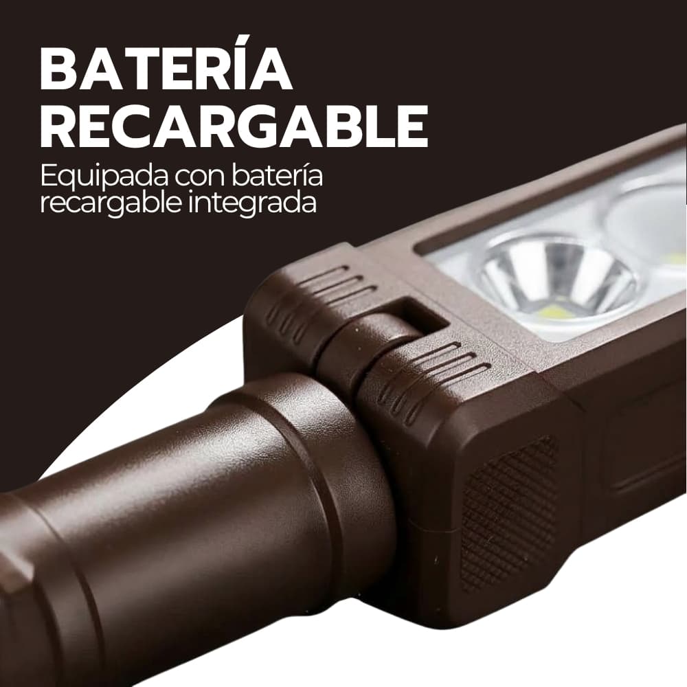 Linterna de Trabajo Recargable 20W LED con Imán y Pinza | Correa Ajustable para Cabeza | Uso Profesional y Camping | Novystor — imagen 5